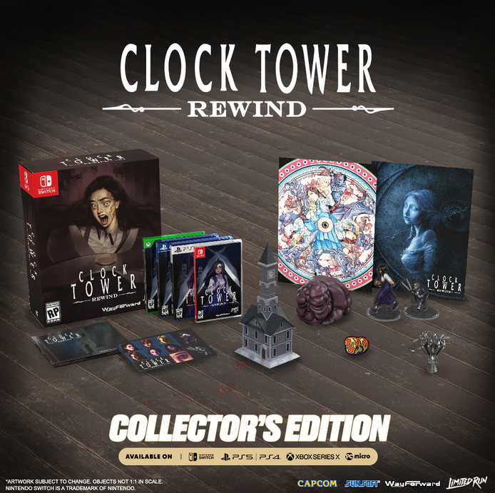 Clock Tower Rewind Collectors Edition physical release switch